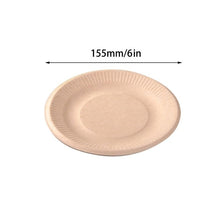 Load image into Gallery viewer, Biodegradable Straw Fiber Plates