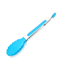 Load image into Gallery viewer, Stainless Steel Tongs With Unique Personality Color Silicone Grips