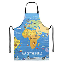 Load image into Gallery viewer, Can World Map Aprons Teach Kids Geography?