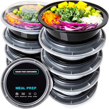 Load image into Gallery viewer, Meal Prep Containers Segmented, Round Or Square
