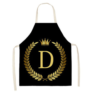 Gold Monogrammed Aprons for the Master Chef