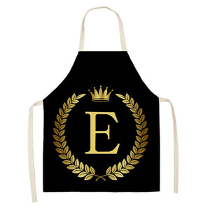 Gold Monogrammed Aprons for the Master Chef