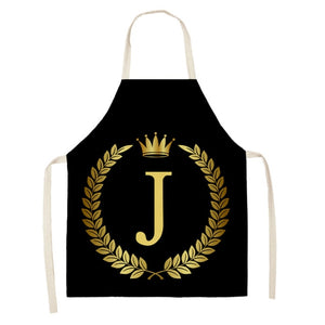 Gold Monogrammed Aprons for the Master Chef