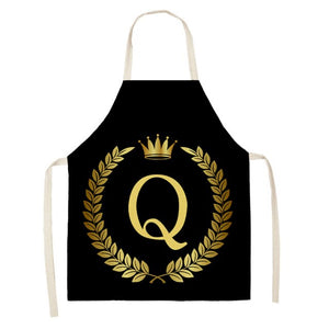 Gold Monogrammed Aprons for the Master Chef