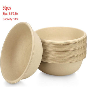 Biodegradable Paper Bowls & Moisture Control in 3 Sizes