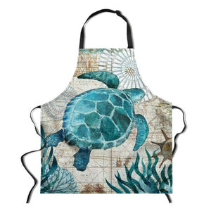 Fashionable Classy And Upscale Marine Life Aprons